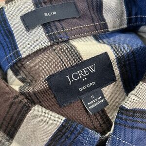 J Crew Oxford Slim‎ Fit Men's Size Small Long Sleeve Button Front Shirt